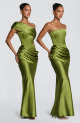 Ella Maxi Dress - Olive Dress Babyboo Fashion Premium Exclusive Design