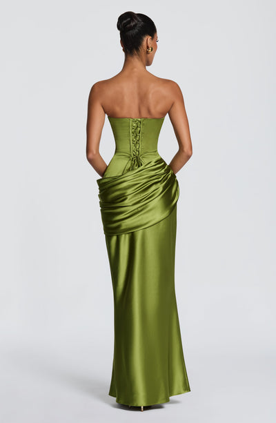 house of cb ella dress green Shop the Maxi - Olive Cowl Neck Mini Dress