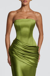 Ella Maxi Dress - Olive Dress Babyboo Fashion Premium Exclusive Design