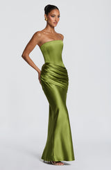Ella Maxi Dress - Olive Dress Babyboo Fashion Premium Exclusive Design