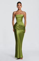 Ella Maxi Dress - Olive Dress Babyboo Fashion Premium Exclusive Design