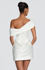 Ella Mini Dress - Ivory Dress Babyboo Fashion Premium Exclusive Design
