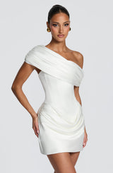 Ella Mini Dress - Ivory Dress Babyboo Fashion Premium Exclusive Design