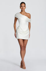 Ella Mini Dress - Ivory Dress Babyboo Fashion Premium Exclusive Design