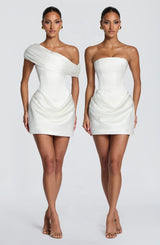 Ella Mini Dress - Ivory Dress XS Babyboo Fashion Premium Exclusive Design