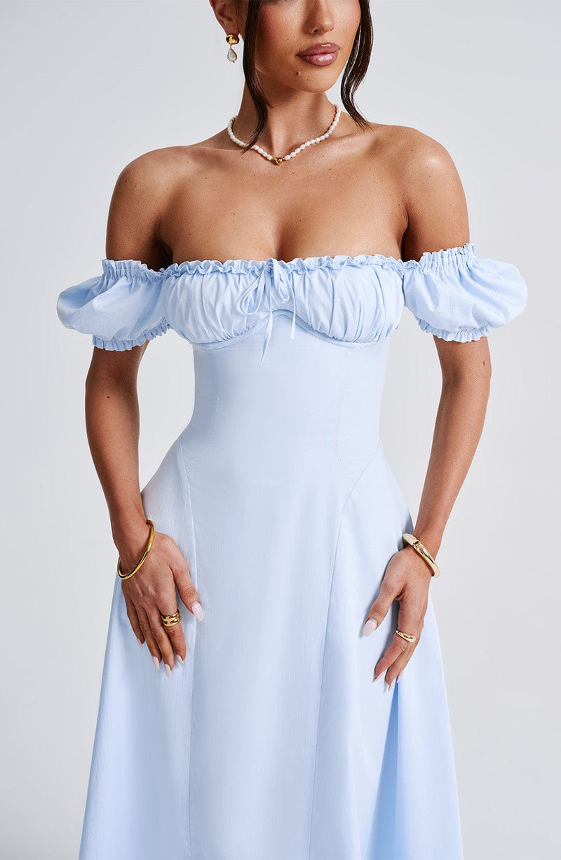elora midi dress Elora Sleeveless V-Neck Ruffle Lace Midi Dress