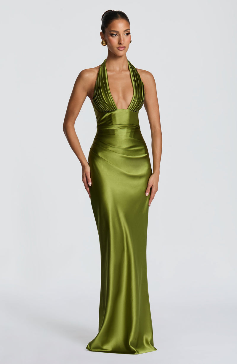 Elowen Maxi Dress - Olive Babyboo Fashion Elowen Maxi Dress - Olive Babyboo Fashion
