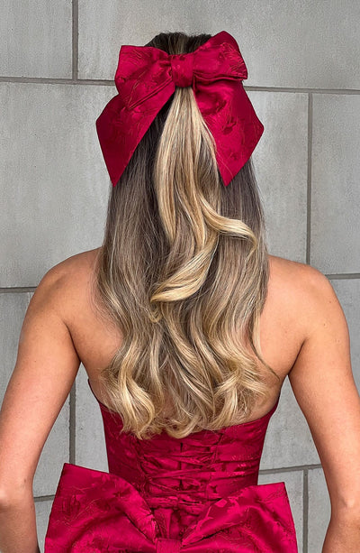 Elsa Bow - Red Babyboo Fashion Elsa Bow - Red Babyboo Fashion