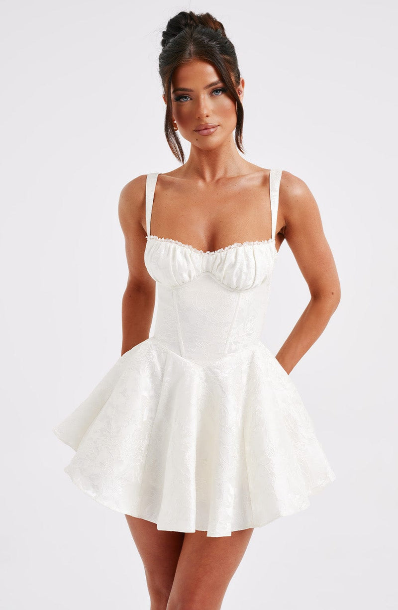 Babyboo Emelie Playsuit in Ivory Size L