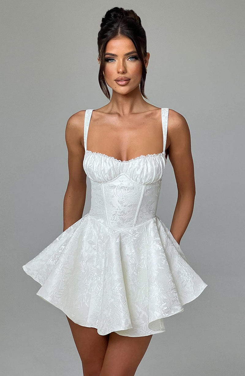 white playsuit dress Emelie Playsuit