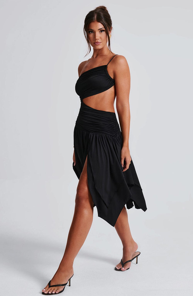 Emeline Midi Dress - Black Dress Babyboo Fashion Premium Exclusive Design