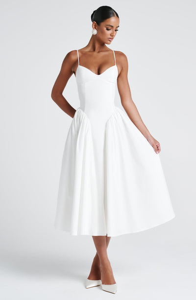 Babyboo Emerson Midi Dress in Ivory Size XS