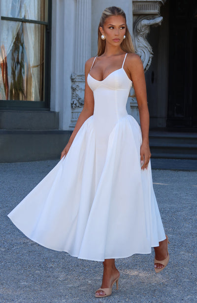 Emerson Midi Dress | Ivory | Babyboo Fashion Emerson Midi Dress | Ivory | Babyboo Fashion