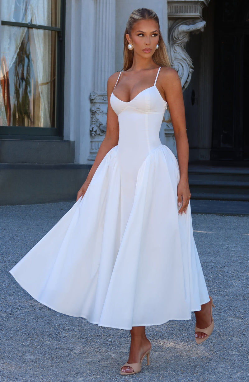 Emerson Midi Dress | Ivory | Babyboo Fashion Emerson Midi Dress | Ivory | Babyboo Fashion