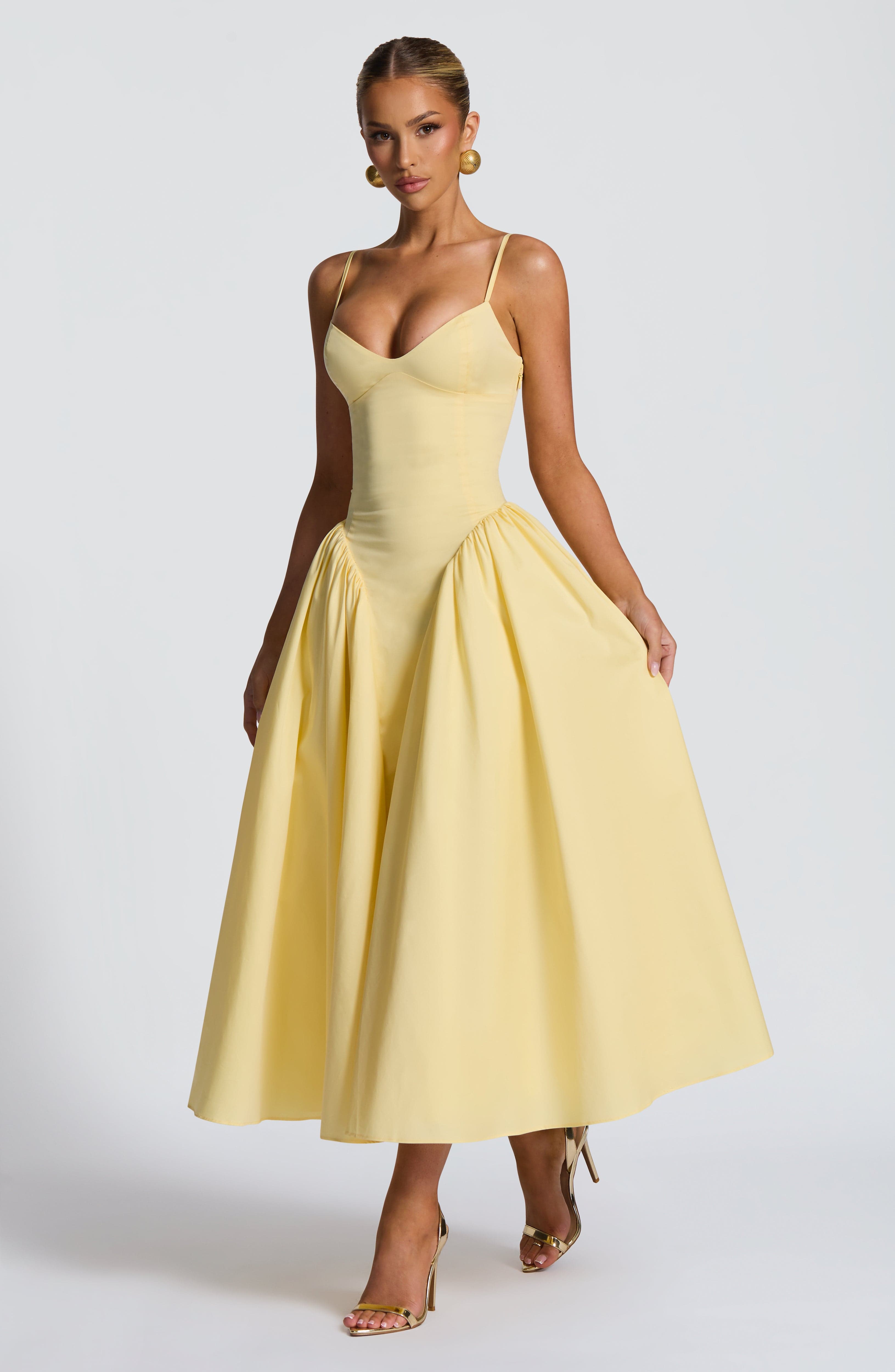 Yellow Midi Dress - Emerson Midi Dress