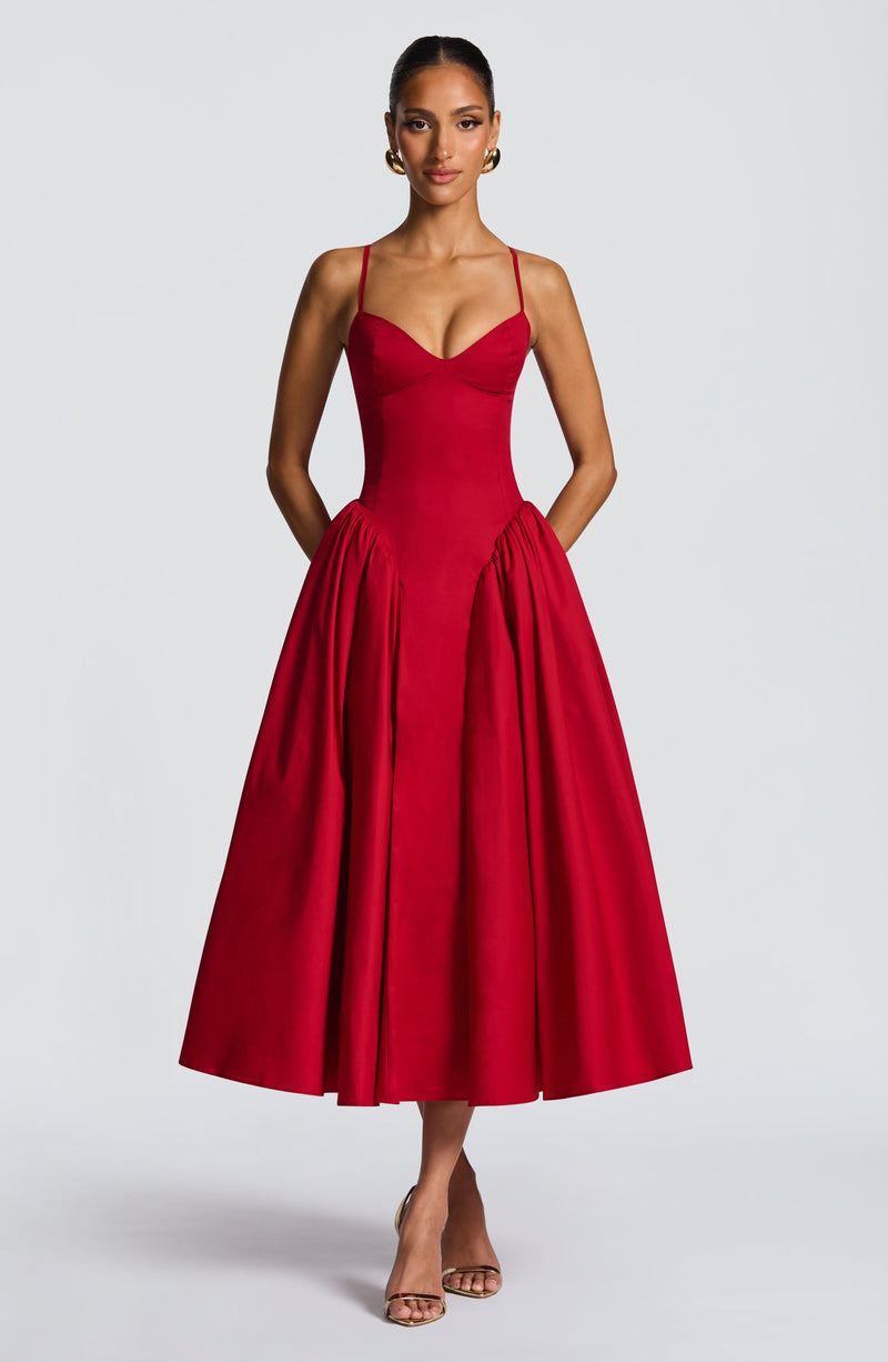 abercrombie red emerson dress Rent Abercrombie & Fitch Red Dress UK 16