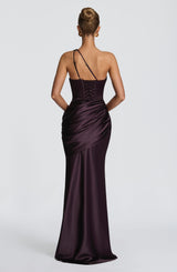 Emina Maxi Dress - Plum Dress Babyboo Fashion Premium Exclusive Design