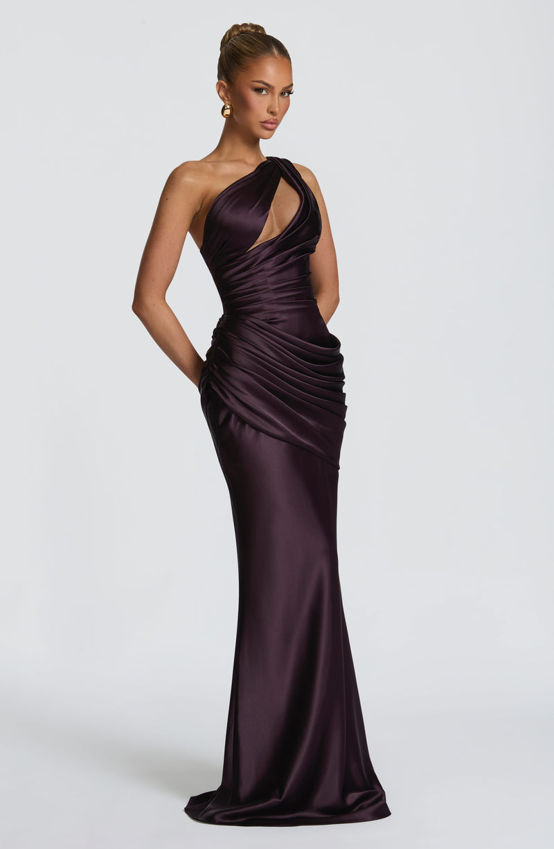 Babyboo Emina Maxi Dress in Plum Size S