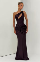 Emina Maxi Dress - Plum Dress Babyboo Fashion Premium Exclusive Design
