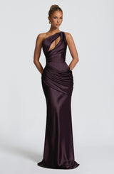 Emina Maxi Dress - Plum Dress XS Babyboo Fashion Premium Exclusive Design