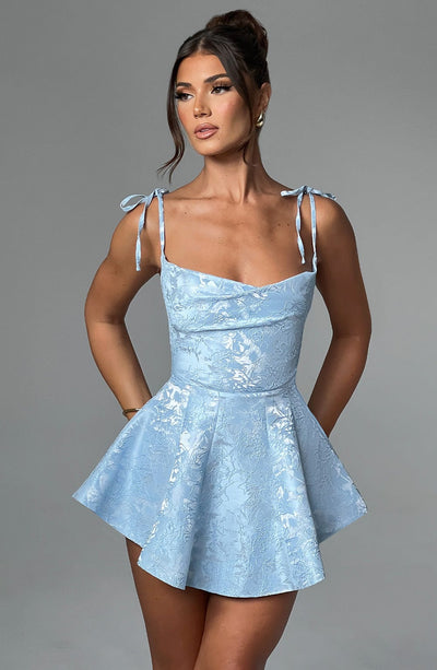 Emmie Playsuit Dress - Blue Playsuit Babyboo Fashion Premium Exclusive Design