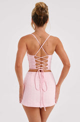 Erika Mini Skirt - Blush Skirt Babyboo Fashion Premium Exclusive Design