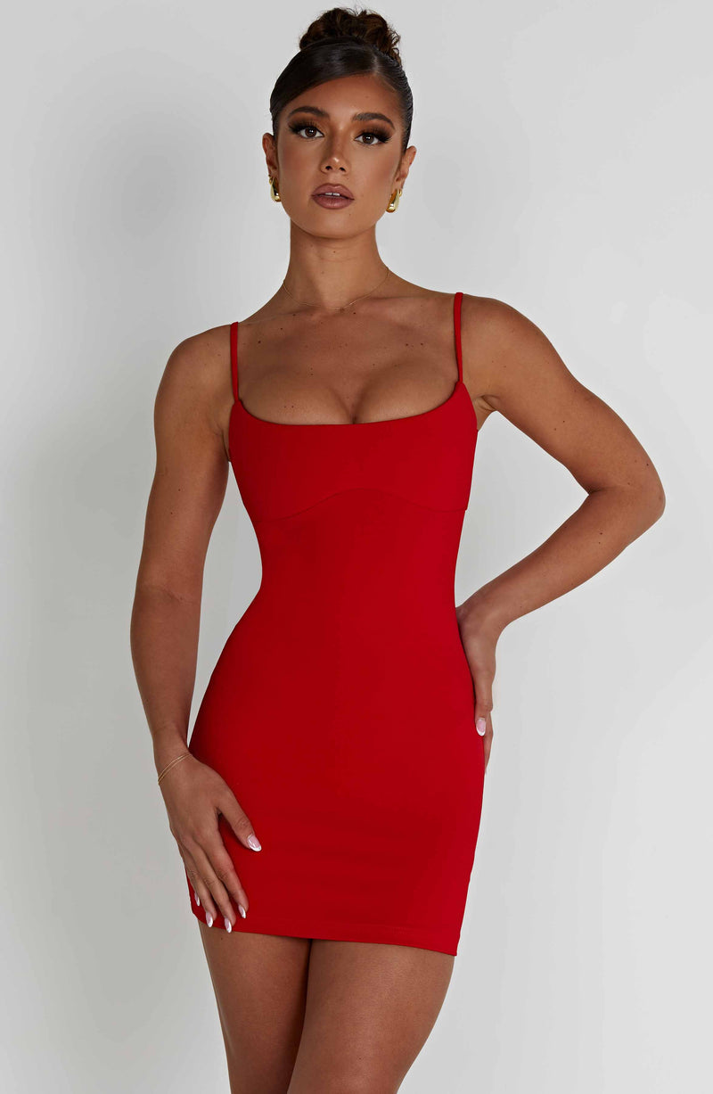 Estee Mini Dress - Red Dress Babyboo Fashion Premium Exclusive Design