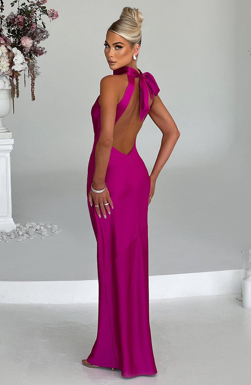 Etta Maxi Dress - Hot Pink Dress Babyboo Fashion Premium Exclusive Design