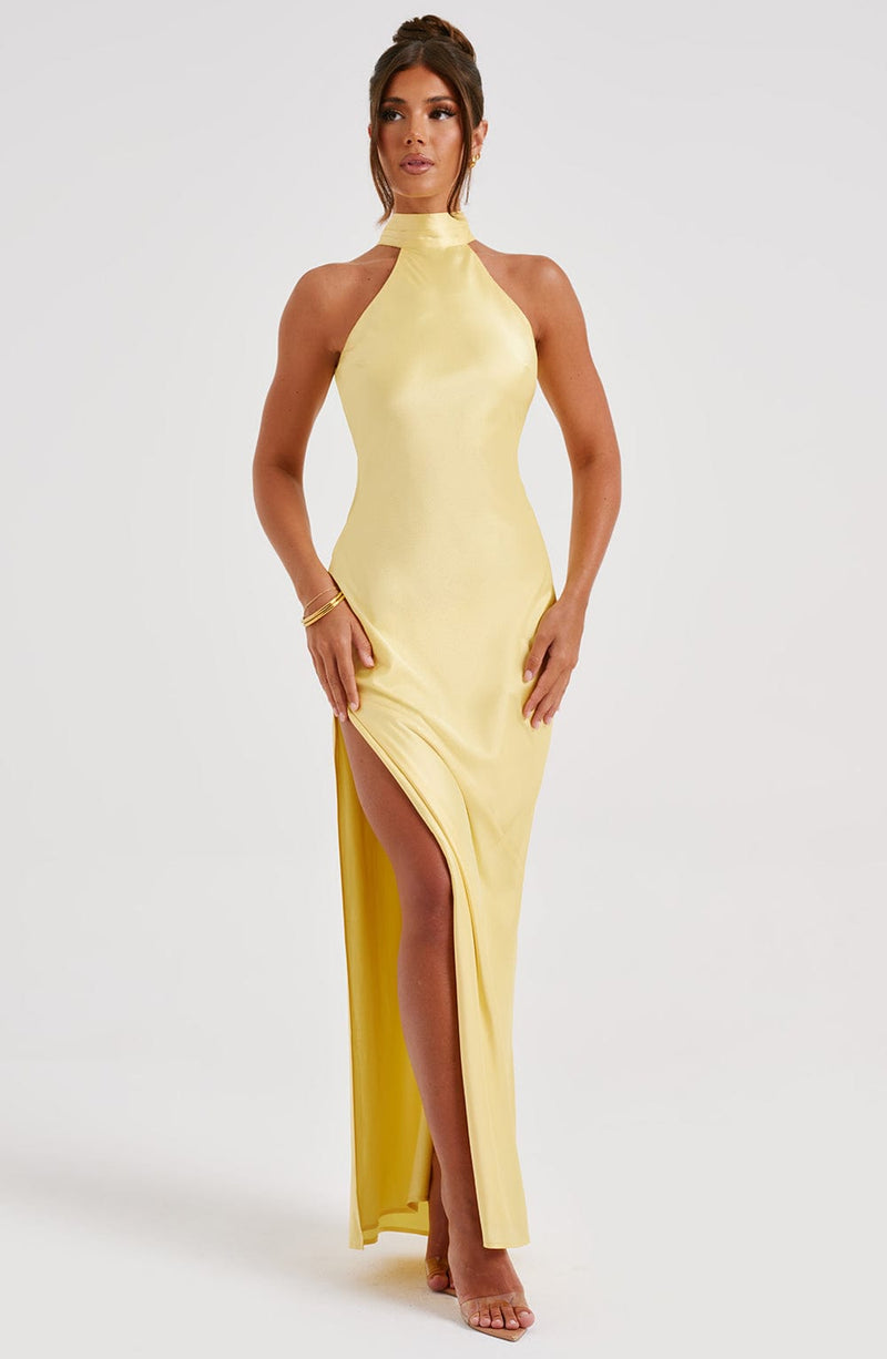 Etta Maxi Dress - Lemon Babyboo Fashion Etta Maxi Dress - Lemon Babyboo Fashion