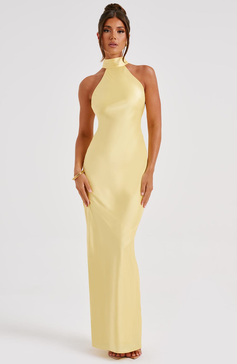 Greta Maxi Dress - Lemon