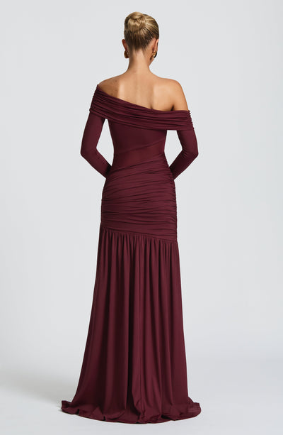 Ettalie Maxi Dress - Cherry Lacquer