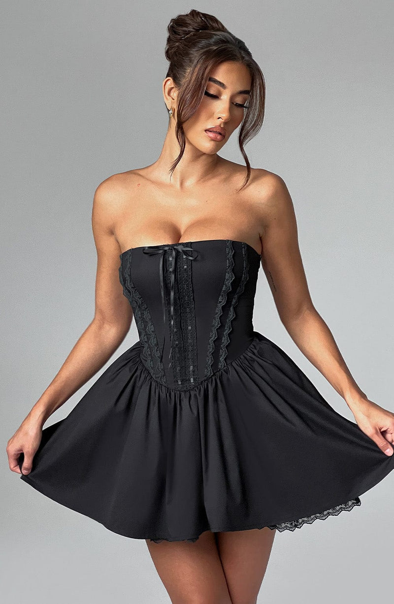 Evie Mini Dress - Black