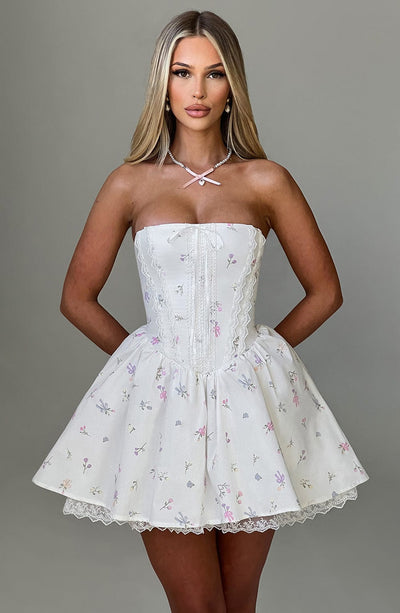 popular white short dress designs on shopify 100% Cotton White Button Front Mini Dress - All Dresses