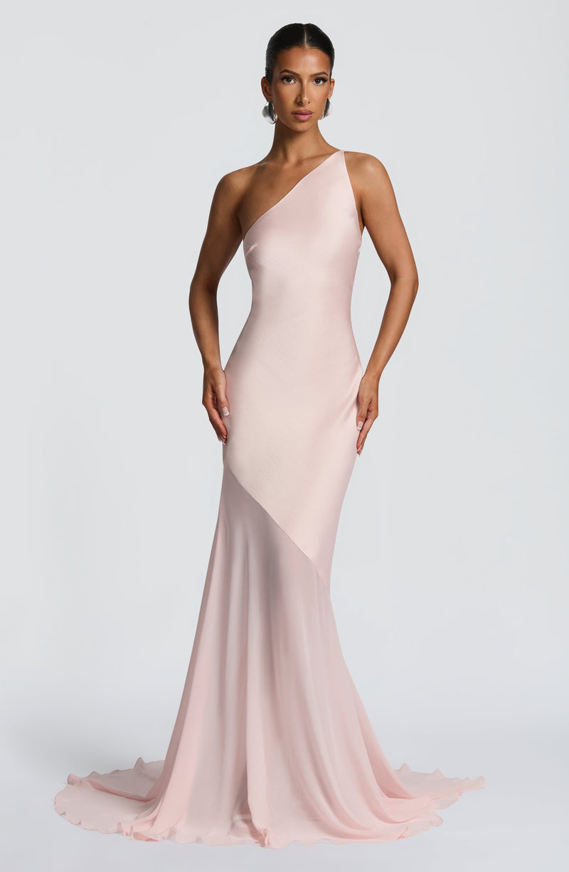 Pink Maxi Dress - Fable Gown - Blush