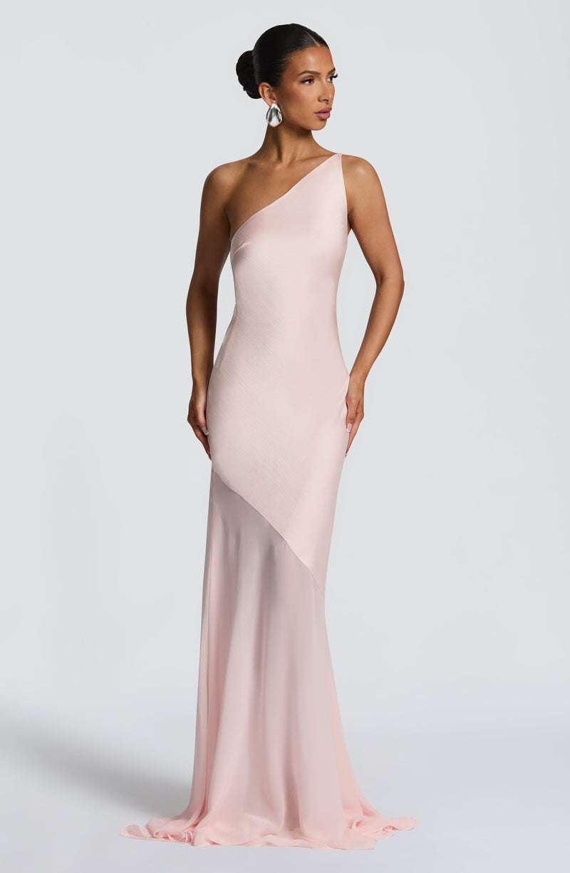 Pink Maxi Dress - Fable Gown - Blush