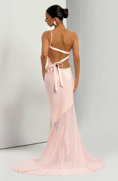 babyboo pink dress Pink Maxi Dress - Fable Gown - Blush