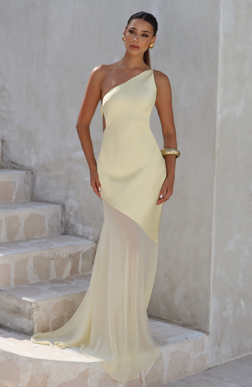 Yellow Maxi Dress - Elegant Fable Gown - Lemon from Babyboo Fashion