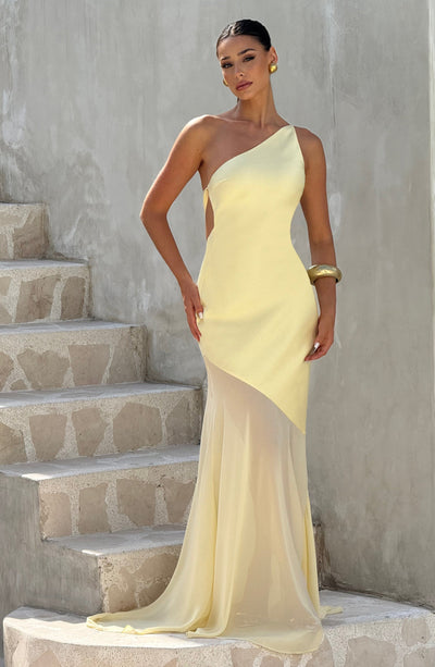 Yellow Maxi Dress - Elegant Fable Gown - Lemon from Babyboo Fashion Yellow Maxi Dress - Elegant Fable Gown - Lemon from Babyboo Fashion