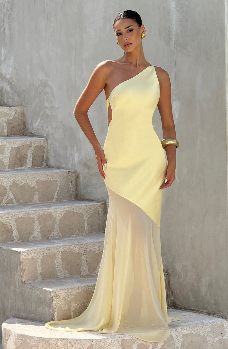 Yellow Maxi Dress - Elegant Fable Gown - Lemon from Babyboo Fashion Yellow Maxi Dress - Elegant Fable Gown - Lemon from Babyboo Fashion