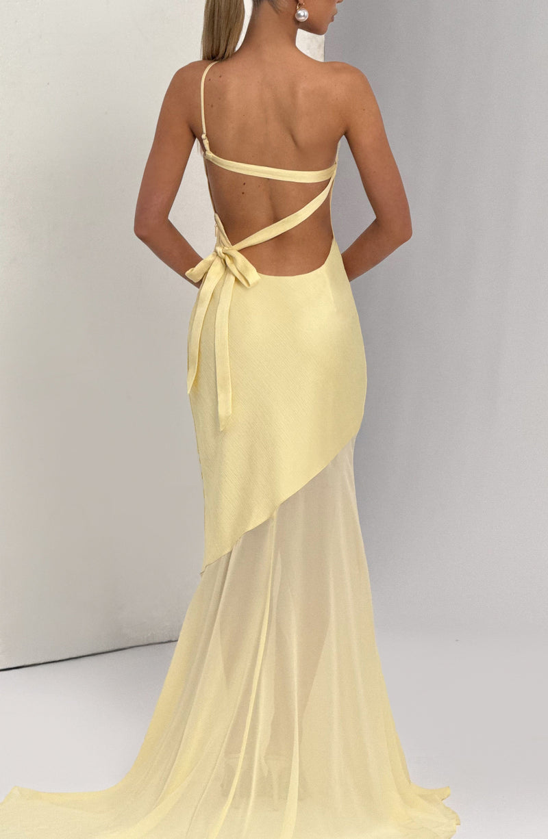 Yellow Maxi Dress - Elegant Fable Gown - Lemon from Babyboo Fashion Yellow Maxi Dress - Elegant Fable Gown - Lemon from Babyboo Fashion