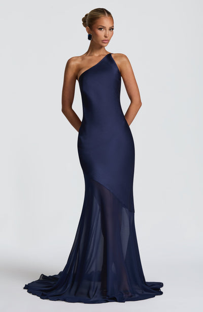 Blue Maxi Dress - Fable Gown in Navy