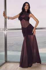 Fae Maxi Skirt - Plum Skirt Babyboo Fashion Premium Exclusive Design