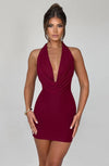 Fallon Mini Dress - Burgundy Dress XS Babyboo Fashion Premium Exclusive Design