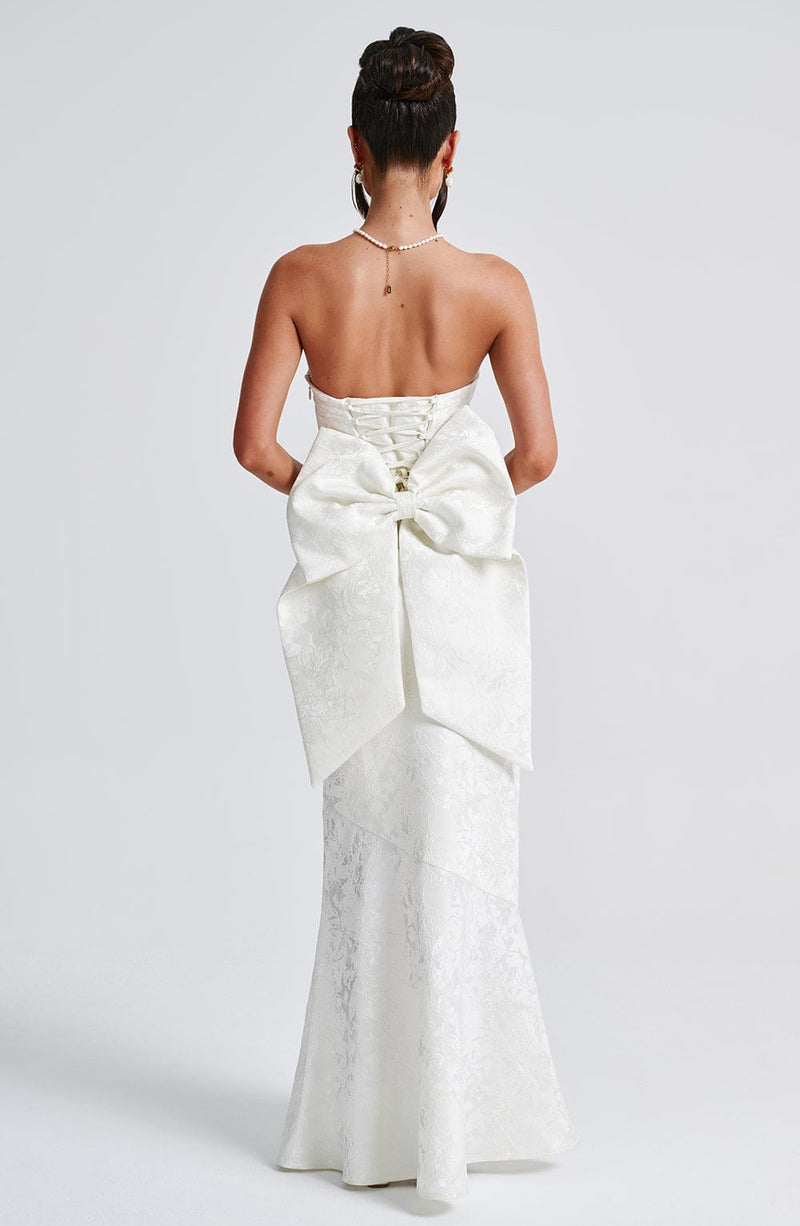 Felicity Maxi Dress - Ivory Babyboo Fashion Felicity Maxi Dress - Ivory Babyboo Fashion
