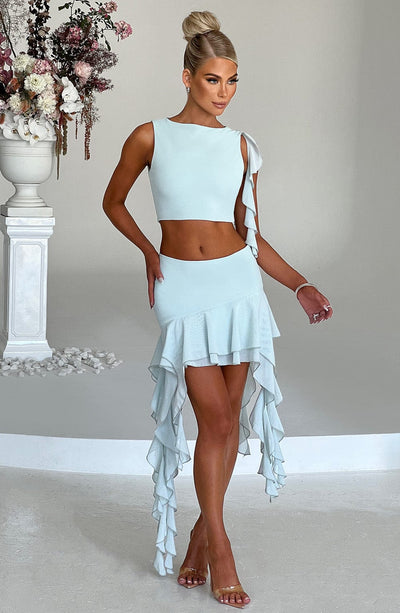 Ferna Mini Skirt - Mint Skirt XS Babyboo Fashion Premium Exclusive Design