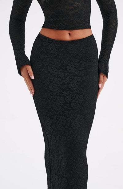 Fernanda Maxi Skit - Black Skirt Babyboo Fashion Premium Exclusive Design