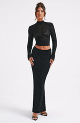 Fernanda Maxi Skit - Black Skirt XS Babyboo Fashion Premium Exclusive Design