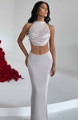 Fifi Maxi Skirt - Champagne Skirt XS Babyboo Fashion Premium Exclusive Design