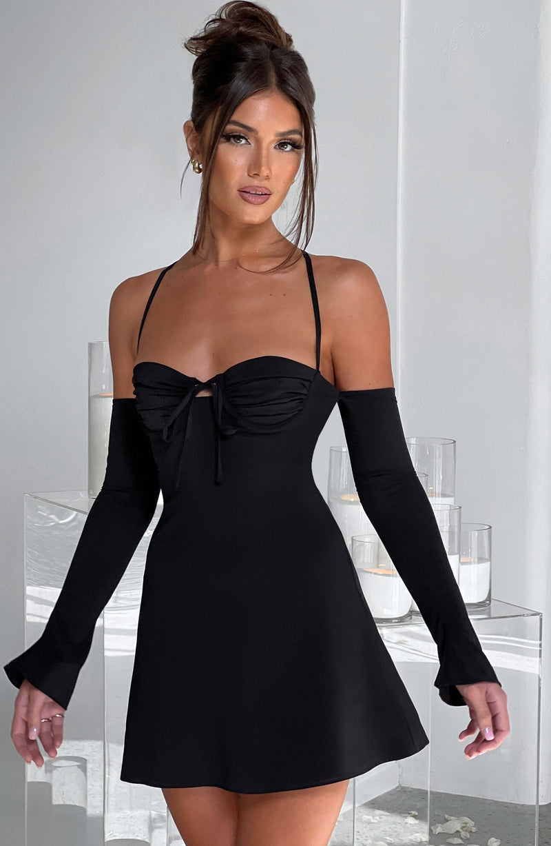 Fiona Mini Dress - Black Dress XS Babyboo Fashion Premium Exclusive Design
