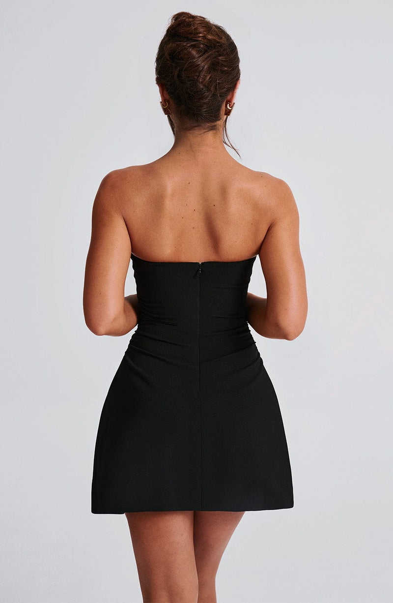 Fleur Mini Dress - Black Babyboo Fashion Fleur Mini Dress - Black Babyboo Fashion